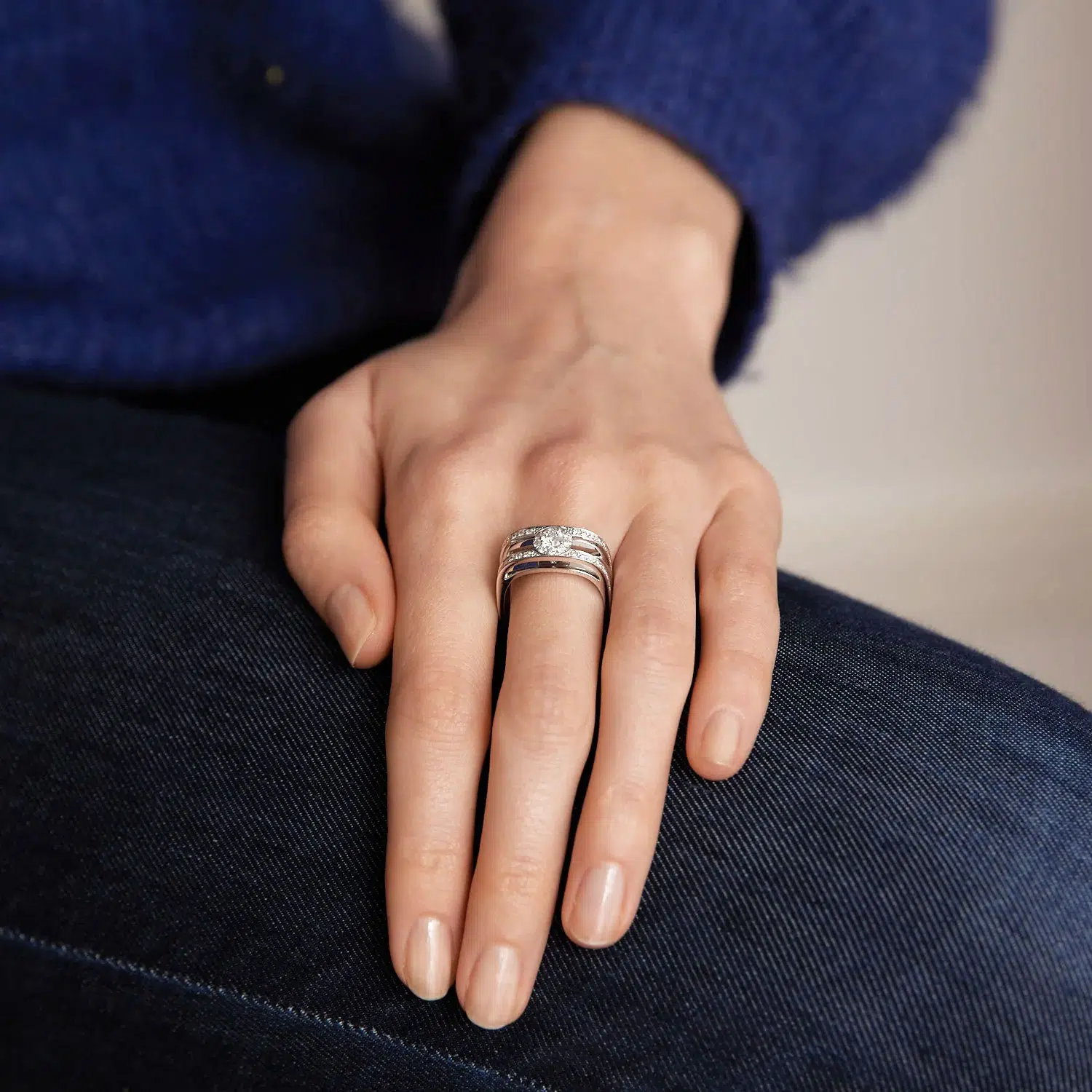 Bague Dinh Van Capucine Or Blanc – Image 3