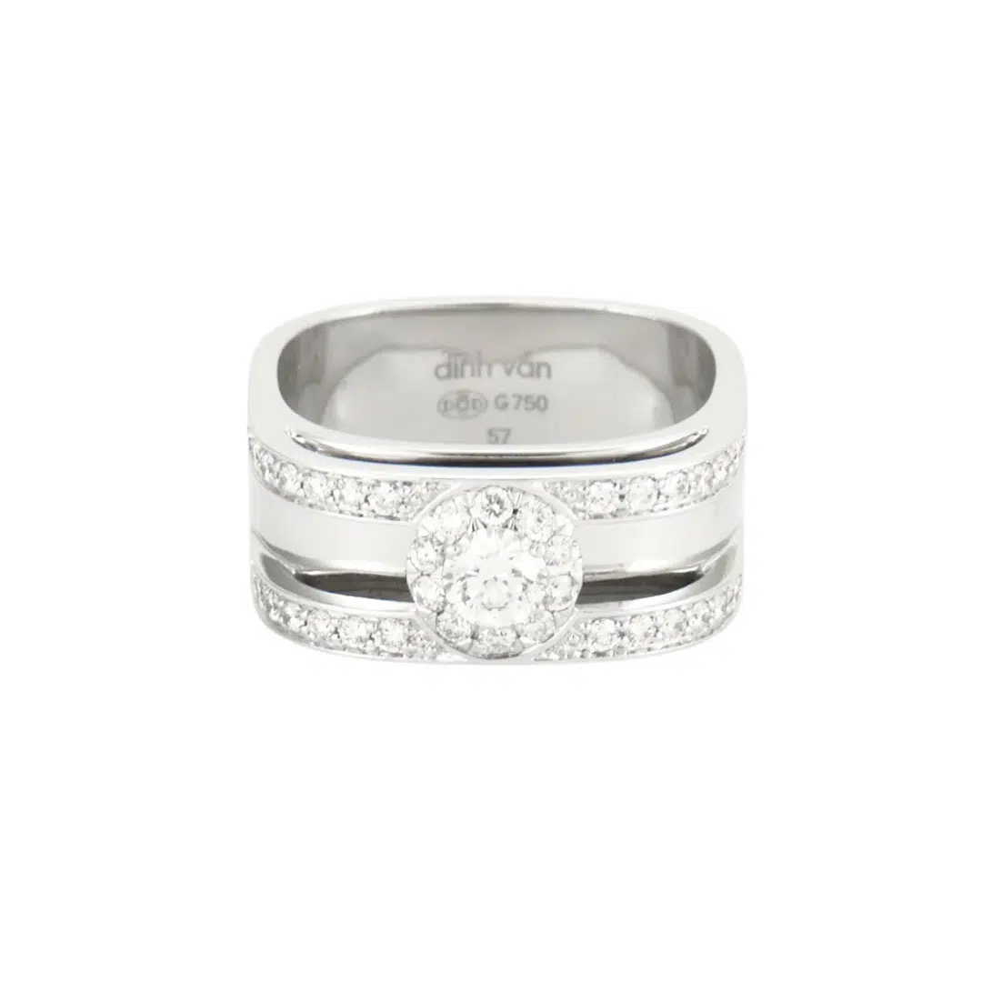 Bague Dinh Van Capucine Or Blanc – Image 2