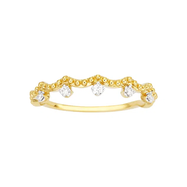 Bague Alexandrie – Or Jaune Diamant